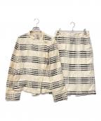 MaxMaraマックスマーラ）の古着「90'sコットンリネンスカートスーツ」｜アイボリー