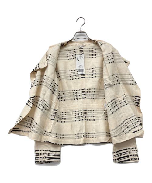 MaxMara（マックスマーラ）MaxMara (マックスマーラ) 90'sコットンリネンスカートスーツ アイボリー サイズ:40 未使用品の古着・服飾アイテム