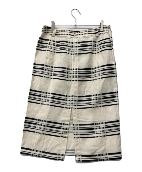 MaxMara（マックスマーラ）MaxMara (マックスマーラ) 90'sコットンリネンスカートスーツ アイボリー サイズ:40 未使用品の古着・服飾アイテム