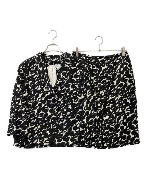 MaxMara（マックスマーラ）MaxMara (マックスマーラ) 90'sリネンスカートスーツ ブラック サイズ:38の古着・服飾アイテム