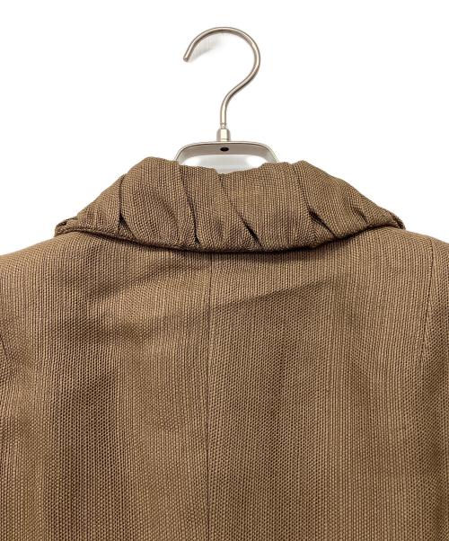 MaxMara（マックスマーラ）MaxMara (マックスマーラ) 90'sリネンブレンドスカートスーツ ブラウン サイズ:40の古着・服飾アイテム