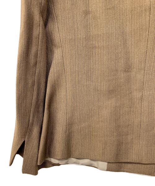 MaxMara（マックスマーラ）MaxMara (マックスマーラ) 90'sリネンブレンドスカートスーツ ブラウン サイズ:40の古着・服飾アイテム