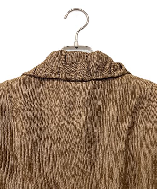 MaxMara（マックスマーラ）MaxMara (マックスマーラ) 90'sリネンブレンドスカートスーツ ブラウン サイズ:42の古着・服飾アイテム