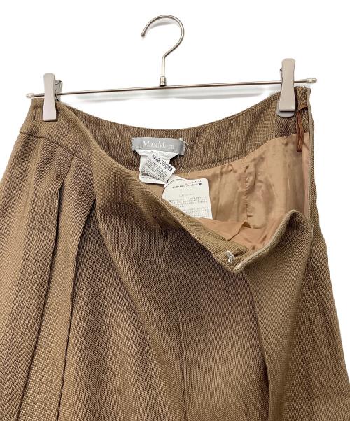 MaxMara（マックスマーラ）MaxMara (マックスマーラ) 90'sリネンブレンドスカートスーツ ブラウン サイズ:42の古着・服飾アイテム