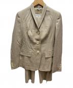 MaxMaraマックスマーラ）の古着「90'sシルクブレンドパンツスーツ」｜ベージュ