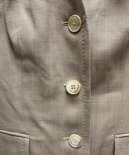 MaxMara（マックスマーラ）MaxMara (マックスマーラ) 90'sシルクブレンドパンツスーツ ベージュ サイズ:36 未使用品の古着・服飾アイテム