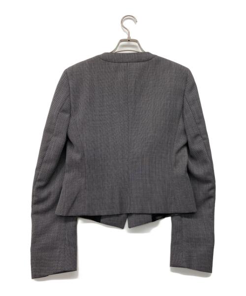 MaxMara（マックスマーラ）MaxMara (マックスマーラ) 90'sノーカラースーツ グレー サイズ:42(ML) 未使用品の古着・服飾アイテム