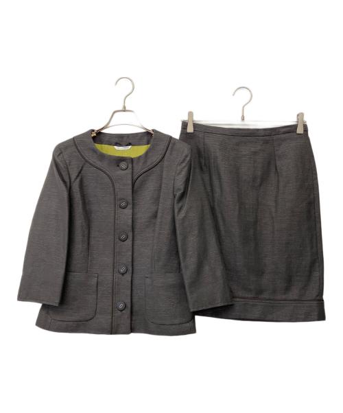 MaxMara（マックスマーラ）MaxMara (マックスマーラ) 90'sスカートスーツ グレー サイズ:38 未使用品の古着・服飾アイテム