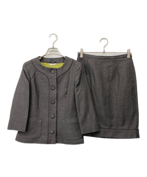 MaxMara（マックスマーラ）MaxMara (マックスマーラ) 90'sスカートスーツ グレー サイズ:38の古着・服飾アイテム