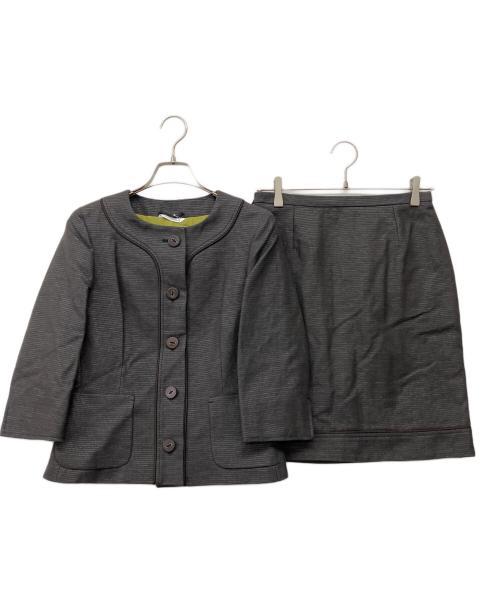 MaxMara（マックスマーラ）MaxMara (マックスマーラ) 90'sスカートスーツ グレー サイズ:36の古着・服飾アイテム