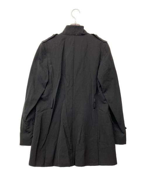 MaxMara（マックスマーラ）MaxMara (マックスマーラ) 90'sリネンブレンドスタンドカラーコート ブラック サイズ:42の古着・服飾アイテム