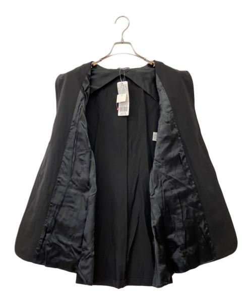 MaxMara（マックスマーラ）MaxMara (マックスマーラ) 90'sリネンブレンドスタンドカラーコート ブラック サイズ:42の古着・服飾アイテム