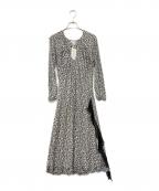 MaxMaraマックスマーラ）の古着「長袖ワンピース」｜ホワイト×ブラック