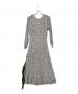 MaxMara (マックスマーラ) 長袖ワンピース ホワイト×ブラック サイズ:M：12000円