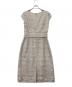 MaxMara (マックスマーラ) ベルテッドノースリーブワンピース ホワイト×ブラック サイズ:38 未使用品：12000円