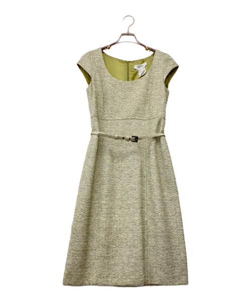 MaxMara（マックスマーラ）MaxMara (マックスマーラ) ベルテッドノースリーブワンピース グリーン サイズ:38 未使用品の古着・服飾アイテム