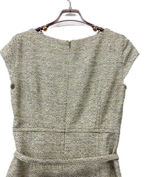 MaxMara（マックスマーラ）MaxMara (マックスマーラ) ベルテッドノースリーブワンピース グリーン サイズ:38 未使用品の古着・服飾アイテム