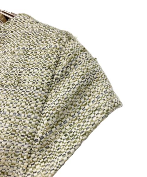 MaxMara（マックスマーラ）MaxMara (マックスマーラ) ベルテッドノースリーブワンピース グリーン サイズ:38 未使用品の古着・服飾アイテム