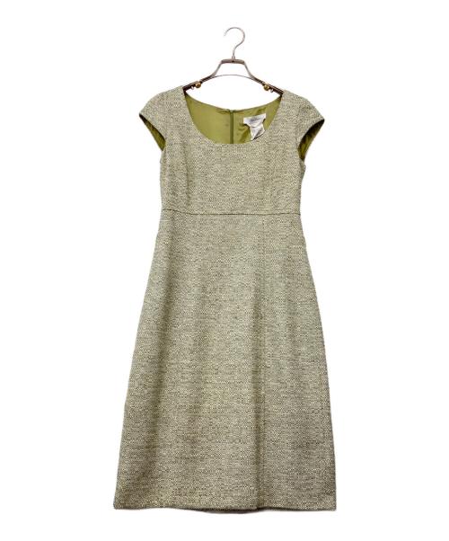 MaxMara（マックスマーラ）MaxMara (マックスマーラ) ベルテッドノースリーブワンピース グリーン サイズ:38 未使用品の古着・服飾アイテム