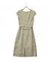 MaxMara (マックスマーラ) ベルテッドノースリーブワンピース グリーン サイズ:38 未使用品：12000円