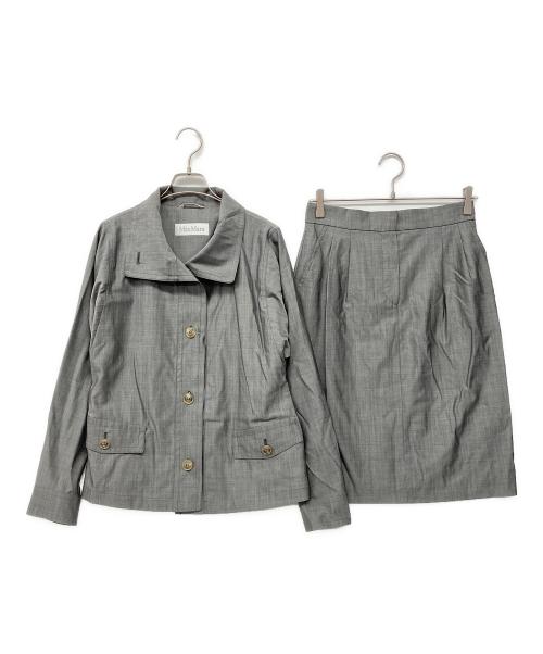 MaxMara（マックスマーラ）MaxMara (マックスマーラ) 90'sスカートスーツ グレー サイズ:38の古着・服飾アイテム