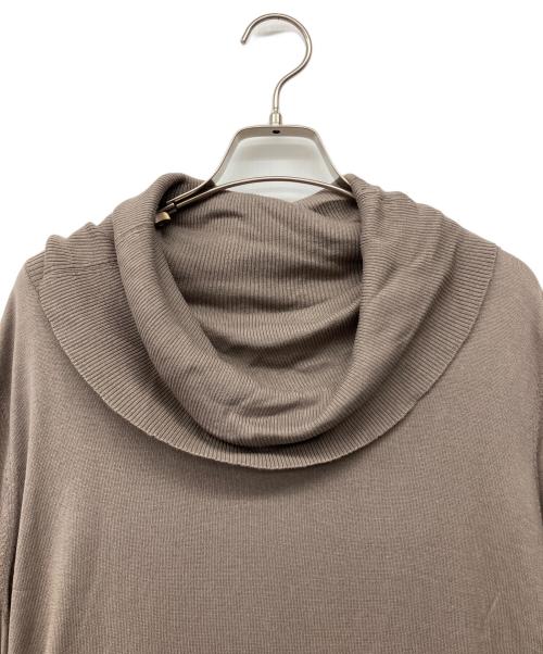 MaxMara（マックスマーラ）MaxMara (マックスマーラ) 長袖ニットシルクワンピース ベージュ サイズ:Mの古着・服飾アイテム