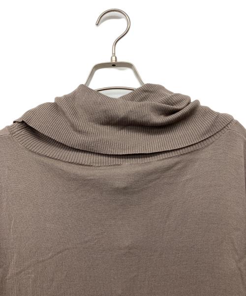 MaxMara（マックスマーラ）MaxMara (マックスマーラ) 長袖ニットシルクワンピース ベージュ サイズ:Mの古着・服飾アイテム