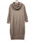 MaxMara（マックスマーラ）の古着「長袖ニットシルクワンピース」｜ベージュ
