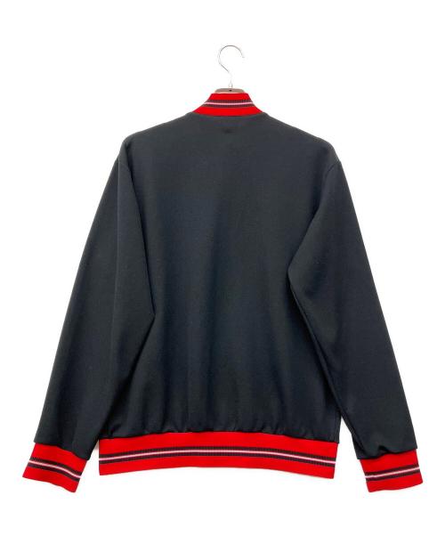 adidas（アディダス）adidas (アディダス) トラックジャケット ブラック×レッドの古着・服飾アイテム