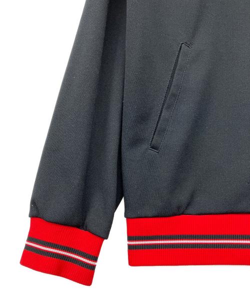 adidas（アディダス）adidas (アディダス) トラックジャケット ブラック×レッドの古着・服飾アイテム