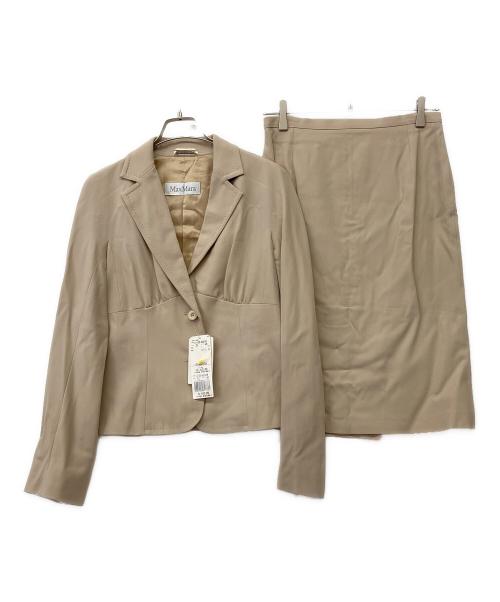 MaxMara（マックスマーラ）MaxMara (マックスマーラ) 90's セットアップスーツ ベージュ サイズ:40の古着・服飾アイテム