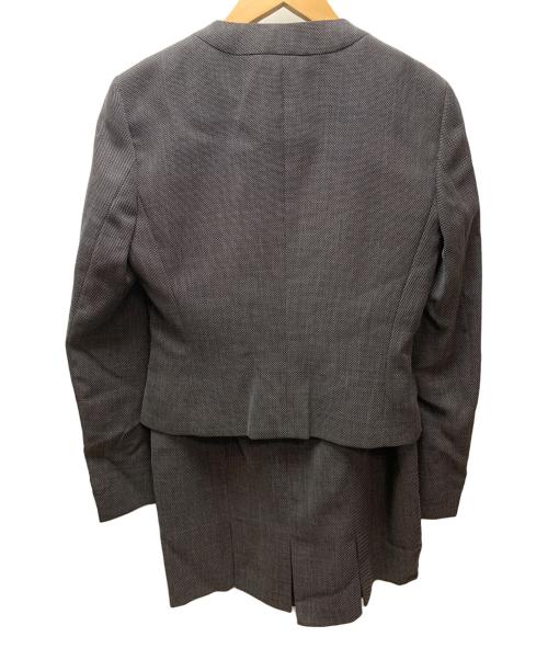 MaxMara（マックスマーラ）MaxMara (マックスマーラ) 90'sノーカラースーツ グレー サイズ:42 未使用品の古着・服飾アイテム