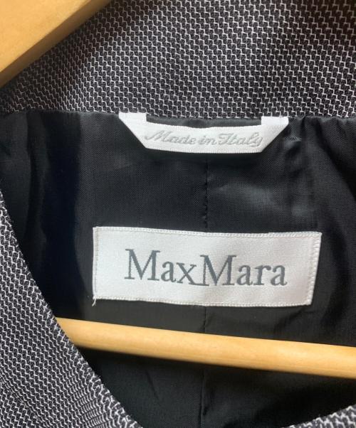 MaxMara（マックスマーラ）MaxMara (マックスマーラ) 90'sノーカラースーツ グレー サイズ:42 未使用品の古着・服飾アイテム