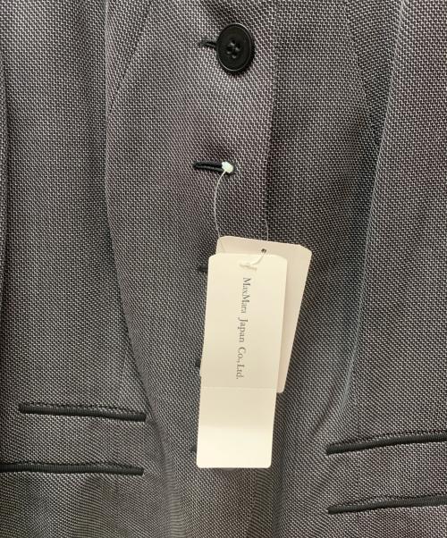 MaxMara（マックスマーラ）MaxMara (マックスマーラ) 90'sノーカラースーツ グレー サイズ:42 未使用品の古着・服飾アイテム