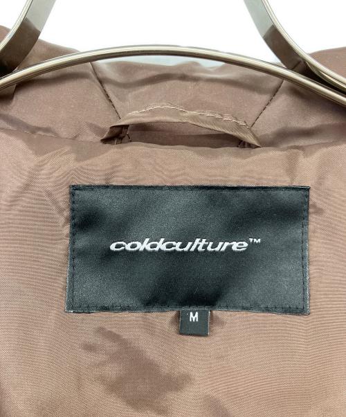 coldculture（コールドカルチャー）coldculture (コールドカルチャー) ボアジャケット ベージュ×ブラウン サイズ:Mの古着・服飾アイテム