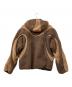 coldculture (コールドカルチャー) ボアジャケット ベージュ×ブラウン サイズ:M：15000円