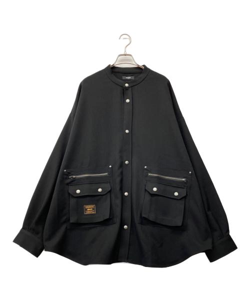 glamb（グラム）glamb (グラム) 4XL Stand Collar Shirt ブラウン サイズ:FREE 未使用品の古着・服飾アイテム