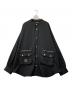 glamb（グラム）の古着「4XL Stand Collar Shirt」｜ブラウン