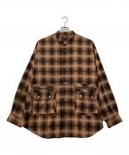 glambグラム）の古着「4XL Stand Collar Shirt」｜ブラック