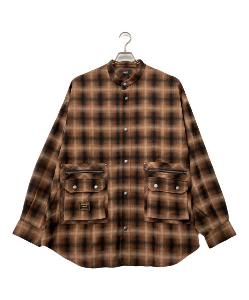 glamb（グラム）glamb (グラム) 4XL Stand Collar Shirt ブラック サイズ:FREE 未使用品の古着・服飾アイテム