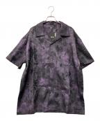 glambグラム）の古着「Glitter Botanic Aloha Shirt」｜パープル