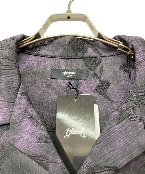 glamb（グラム）glamb (グラム) Glitter Botanic Aloha Shirt パープル サイズ:L 未使用品の古着・服飾アイテム