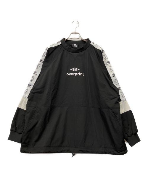 overprint（オーバープリント）overprint (オーバープリント) UMBRO (アンブロ) Drill top ブラック サイズ:M 未使用品の古着・服飾アイテム