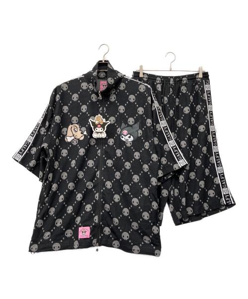 GALFY（ガルフィー）GALFY (ガルフィー) Sanrio (サンリオ) ドクロだらけ夏セットアップ ブラック サイズ:XL 未使用品の古着・服飾アイテム
