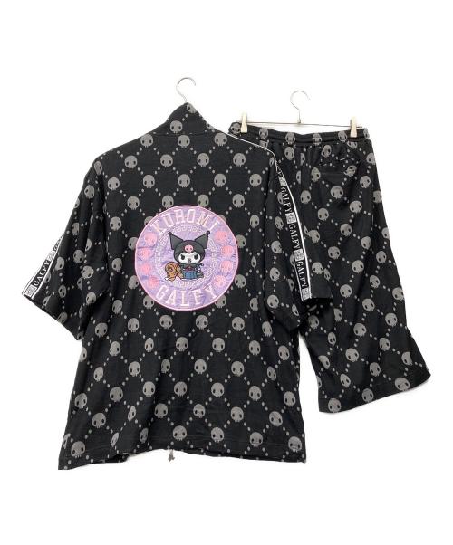 GALFY（ガルフィー）GALFY (ガルフィー) Sanrio (サンリオ) ドクロだらけ夏セットアップ ブラック サイズ:XL 未使用品の古着・服飾アイテム