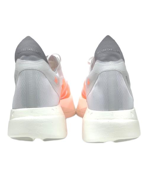 adidas（アディダス）adidas (アディダス) ADIZERO ADIOS PRO 4 ホワイト×オレンジ サイズ:27.5cm 未使用品の古着・服飾アイテム
