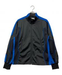 COMME des GARCONS SHIRT（コムデギャルソンシャツ）の古着「メッシュトラックジャケット」｜ブラック×ブルー