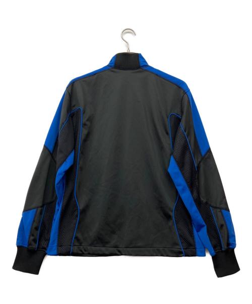 COMME des GARCONS SHIRT（コムデギャルソンシャツ）COMME des GARCONS SHIRT (コムデギャルソンシャツ) メッシュトラックジャケット ブラック×ブルー サイズ:Mの古着・服飾アイテム