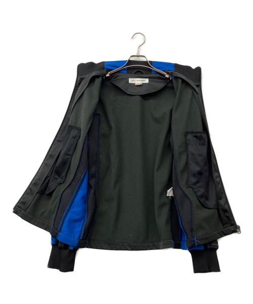 COMME des GARCONS SHIRT（コムデギャルソンシャツ）COMME des GARCONS SHIRT (コムデギャルソンシャツ) メッシュトラックジャケット ブラック×ブルー サイズ:Mの古着・服飾アイテム