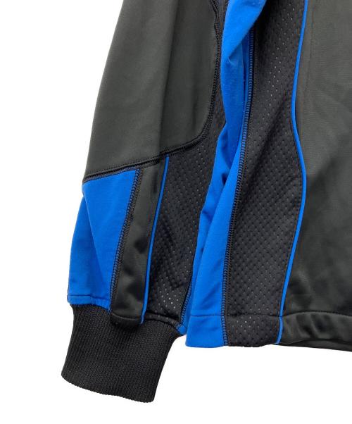 COMME des GARCONS SHIRT（コムデギャルソンシャツ）COMME des GARCONS SHIRT (コムデギャルソンシャツ) メッシュトラックジャケット ブラック×ブルー サイズ:Mの古着・服飾アイテム
